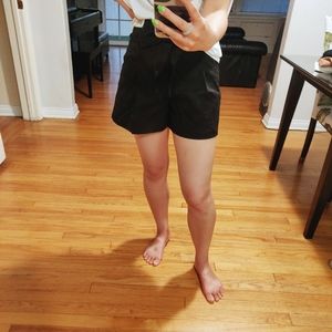 Zara high waisted tie shorts